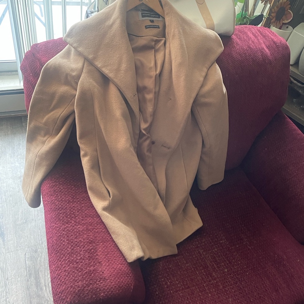 Vintage Hilary Radley Beige Trench Coat size 8 great condition
